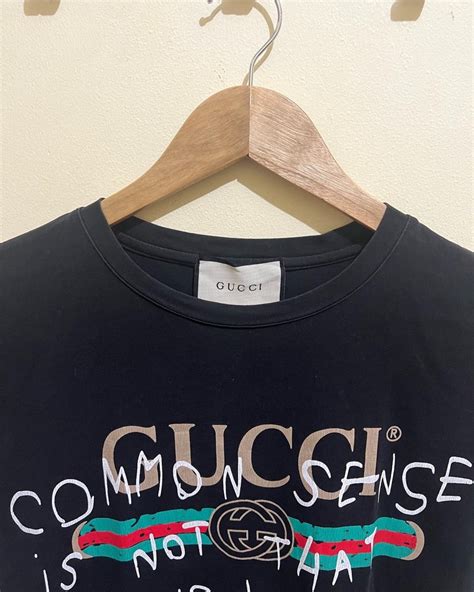 gucci common sense is not that common shirt